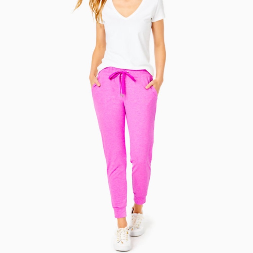 NWT Lilly Pulitzer Lillabeth Pants in Roxie Pink Size Extra Large